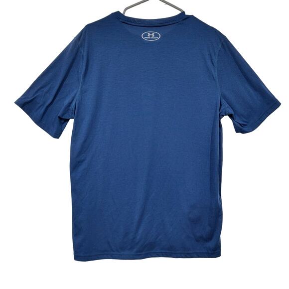 Under Armour Mens Threadborne Loose Royal Blue Short Sleeve T-Shirt Size Medium - Picture 2 of 3